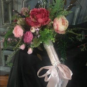 Beautiful peony’s handmade bouquet